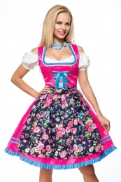 Dirndlkleid mit Blumenschürze, R...