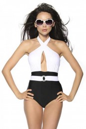 Dieser schicke Monokini mit extr...