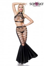 Wetlook-Set, Gogo Fashion mit To...