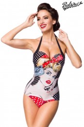 Schöne Damen Badeanzug mit Retro...